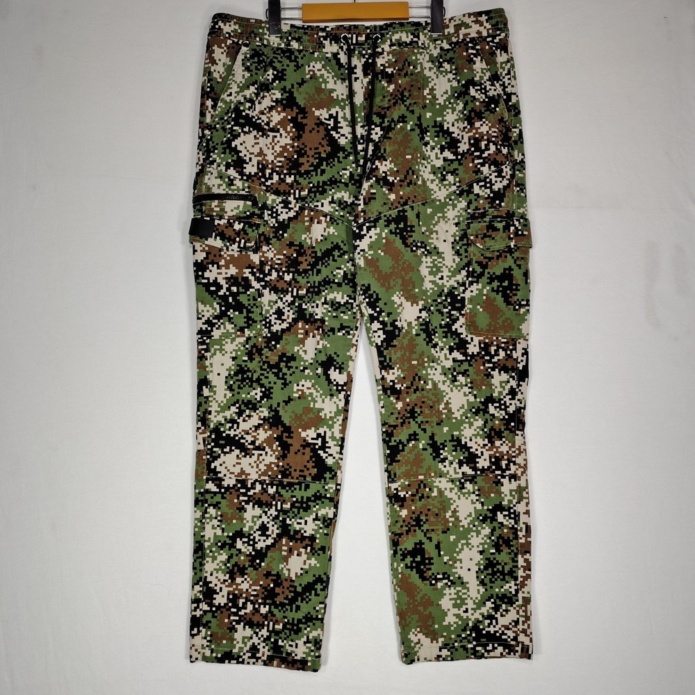 Dogg Supply Snoop Dogg Mens 2XL Digital Camo Cargo Pants Green Brown RN167813